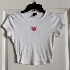 Windsor White Ribbed Top